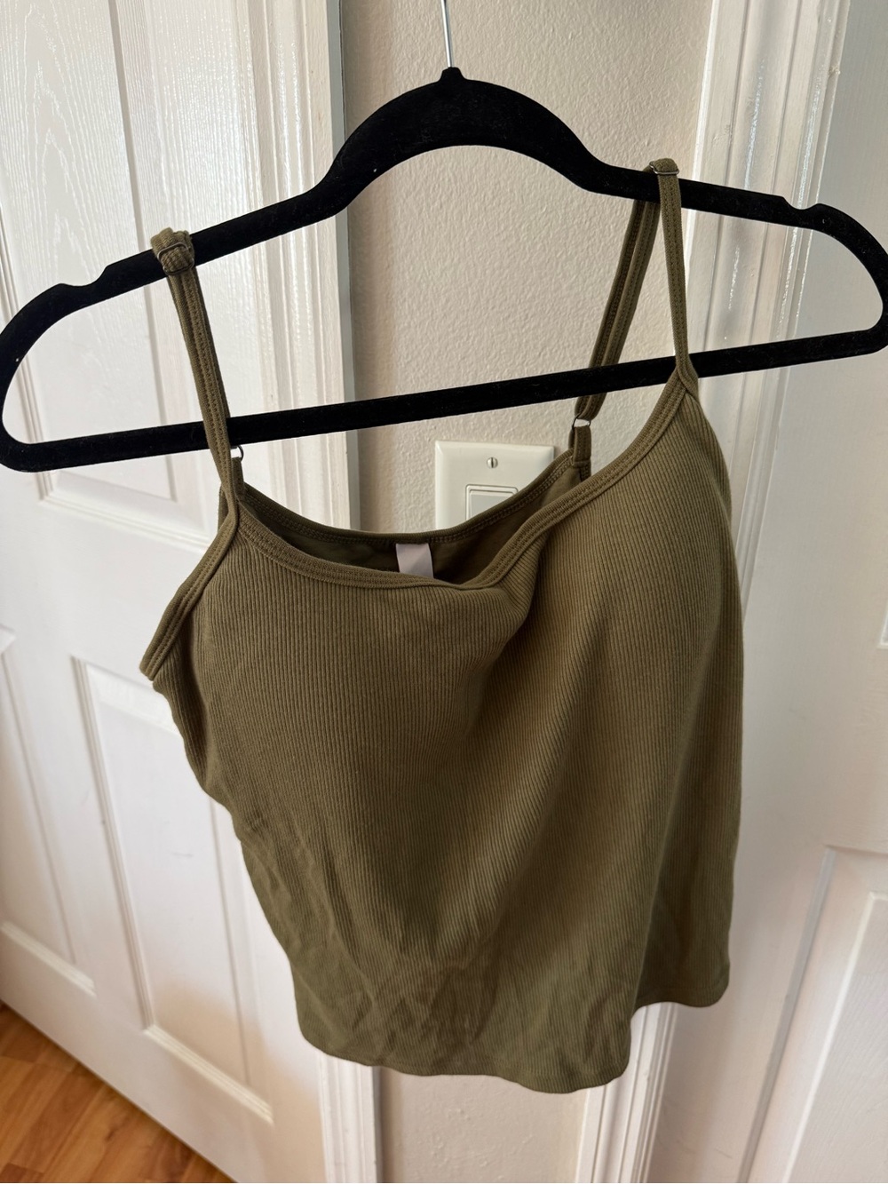Auden Olive Ribbed Spaghetti Strap Camisole